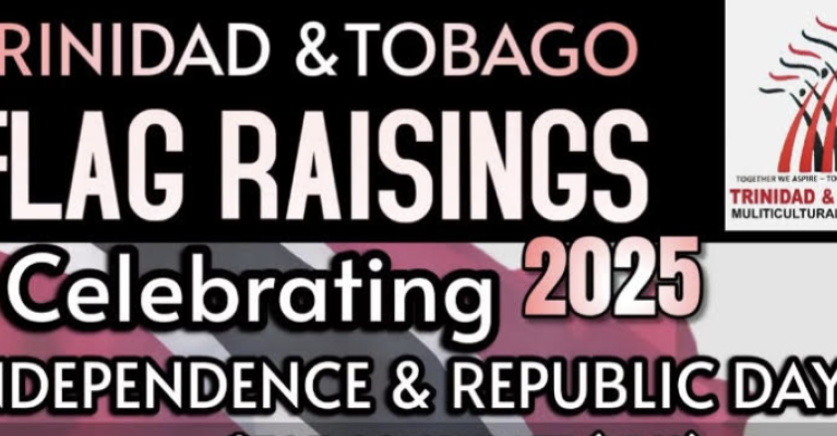 promotional text for Trinidad and Tobago Flag Raisings