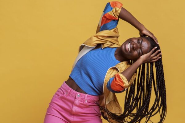 Black woman with dreadlocks