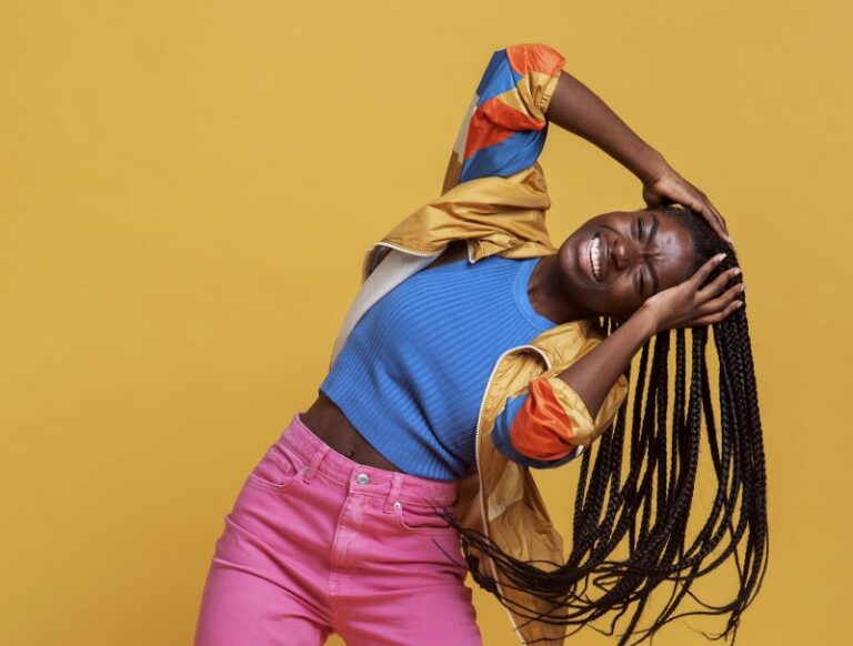 Black woman with dreadlocks