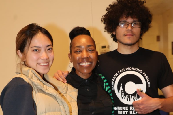 Dr. Nikia Owens with volunteer and staff at Campaign for Working Families