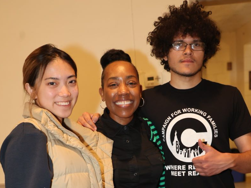 Dr. Nikia Owens with volunteer and staff at Campaign for Working Families