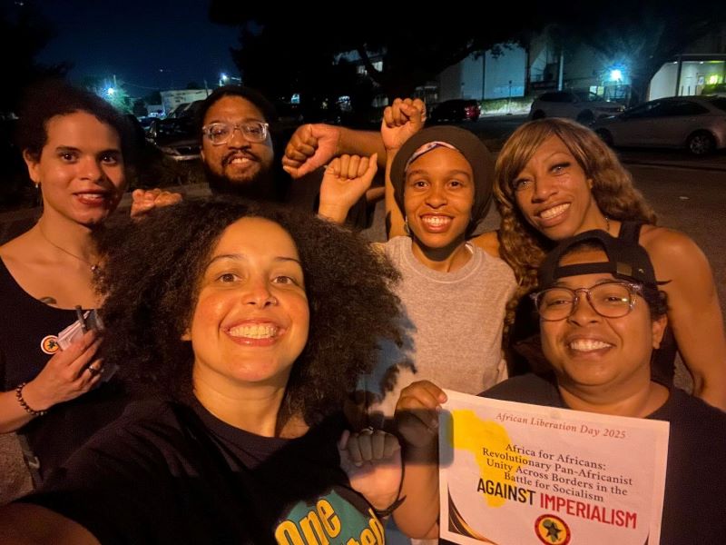 group of friends celebrating African Liberation Day