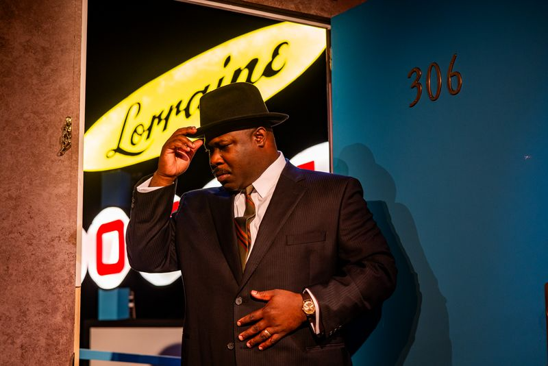 actor Akeem Davis as Dr. Martin Luther King in The Mountaintop