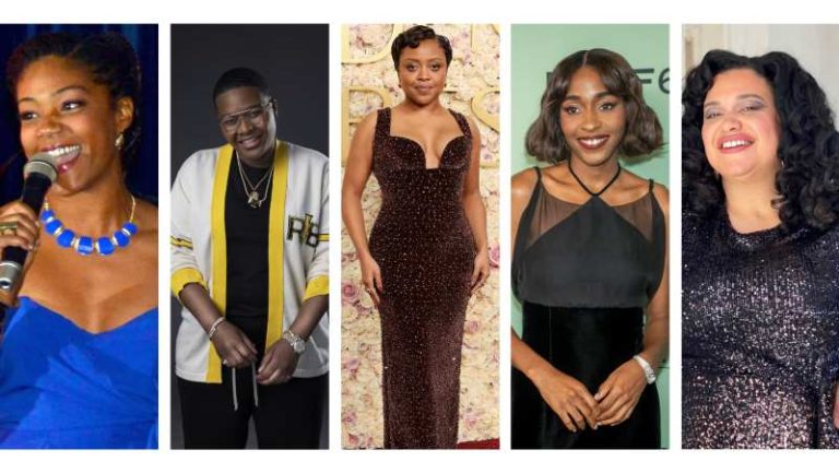 collage photo of featured Black female comedians