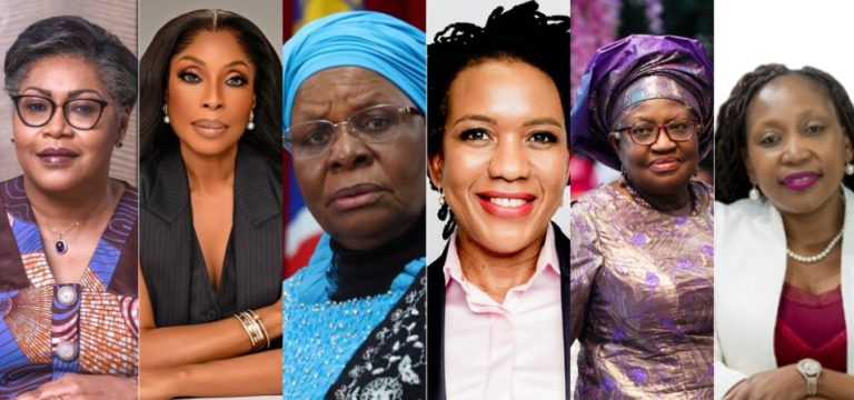 collage of 6 powerful African women