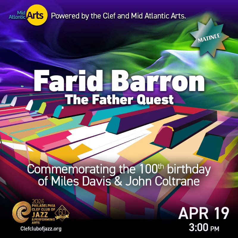 Farid Barron The Father Quest promotional image with piano keys
