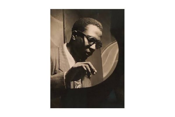 photograph of Thelonious Monk playing piano