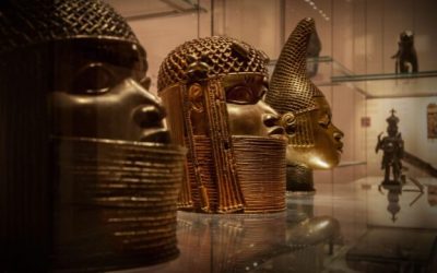 Benin bronze figures