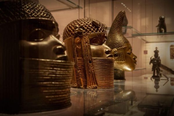 Benin bronze figures