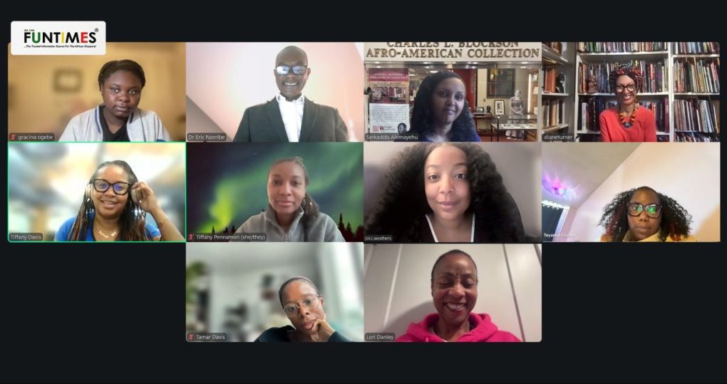Zoom meeting of all the participating members of the oral history project