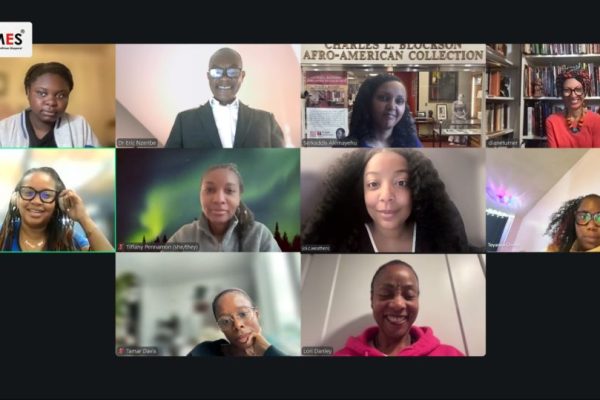 Zoom meeting of all the participating members of the oral history project