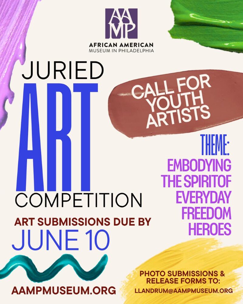 promotional image for the African American Museum of Art Juried Art Competition for youth