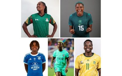 a compilation of prominent women's football players from various national teams and clubs.